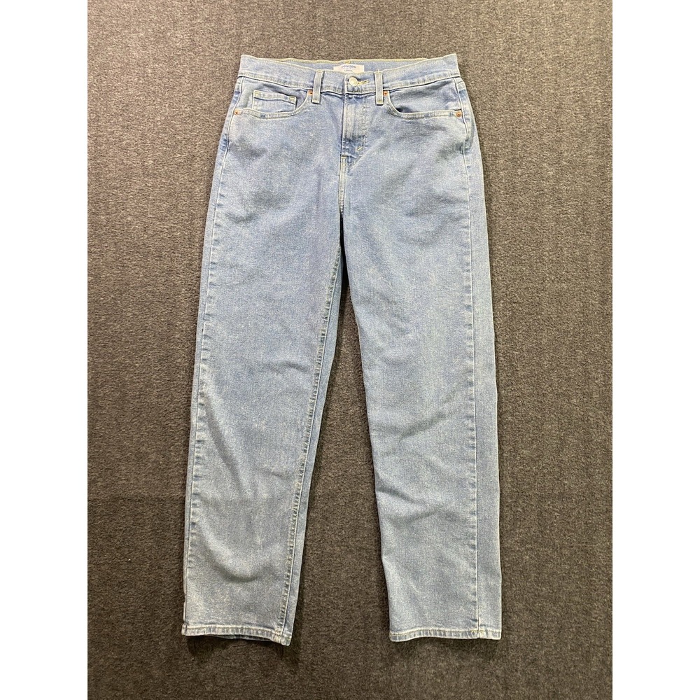 Denizen from Levi's High-Rise Ankle Straight Jeans Womens 6 W28 Blue